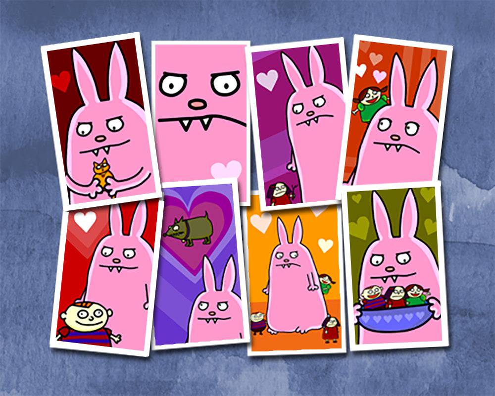 Big Bunny Valentine Cards