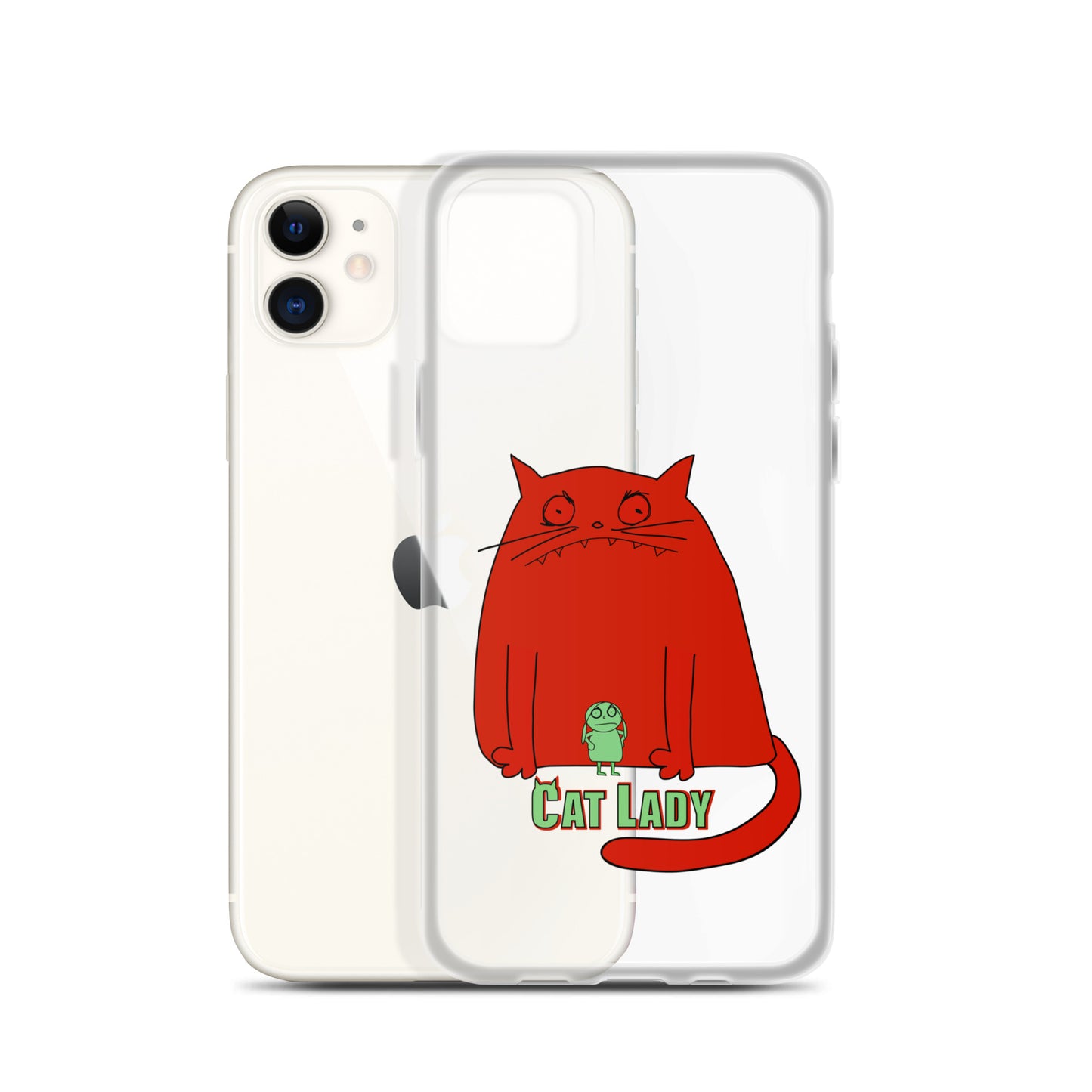 "Cat Lady" Clear iPhone® Case