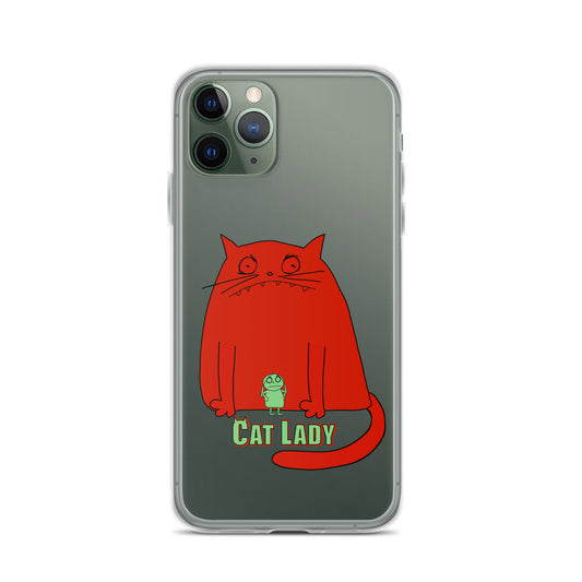 "Cat Lady" Clear iPhone® Case