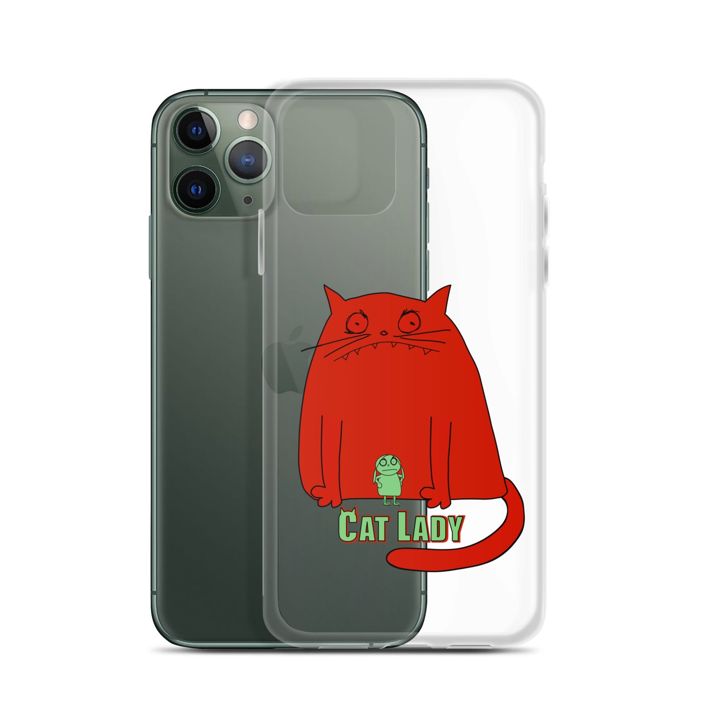 "Cat Lady" Clear iPhone® Case