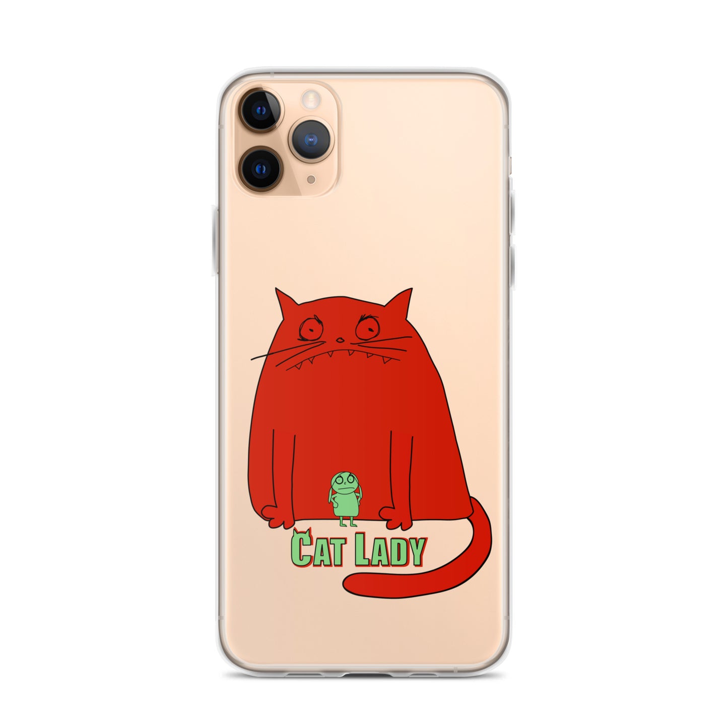 "Cat Lady" Clear iPhone® Case