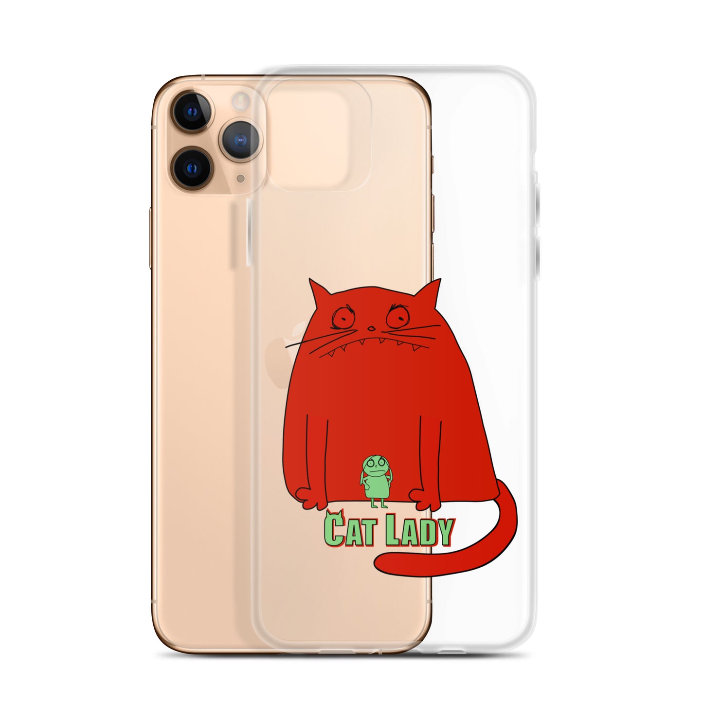 "Cat Lady" Clear iPhone® Case