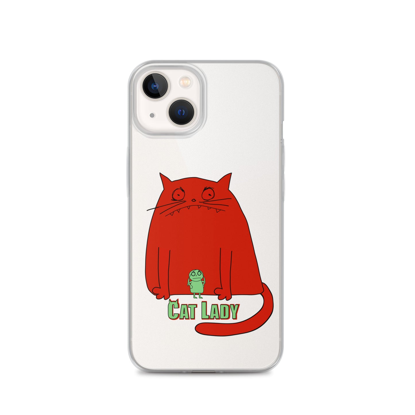 "Cat Lady" Clear iPhone® Case