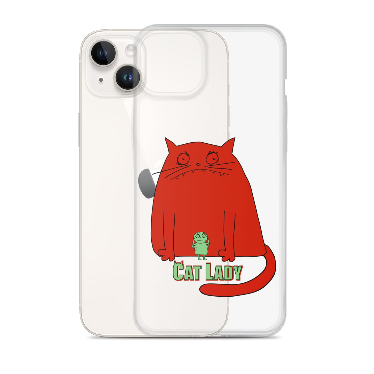 "Cat Lady" Clear iPhone® Case