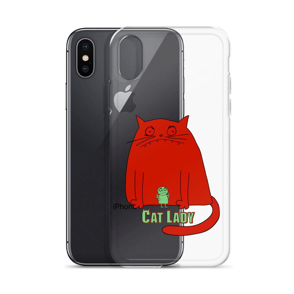 "Cat Lady" Clear iPhone® Case