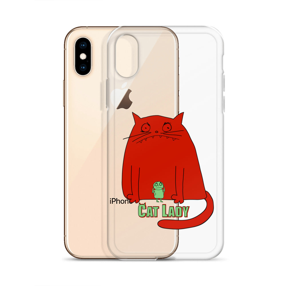 "Cat Lady" Clear iPhone® Case