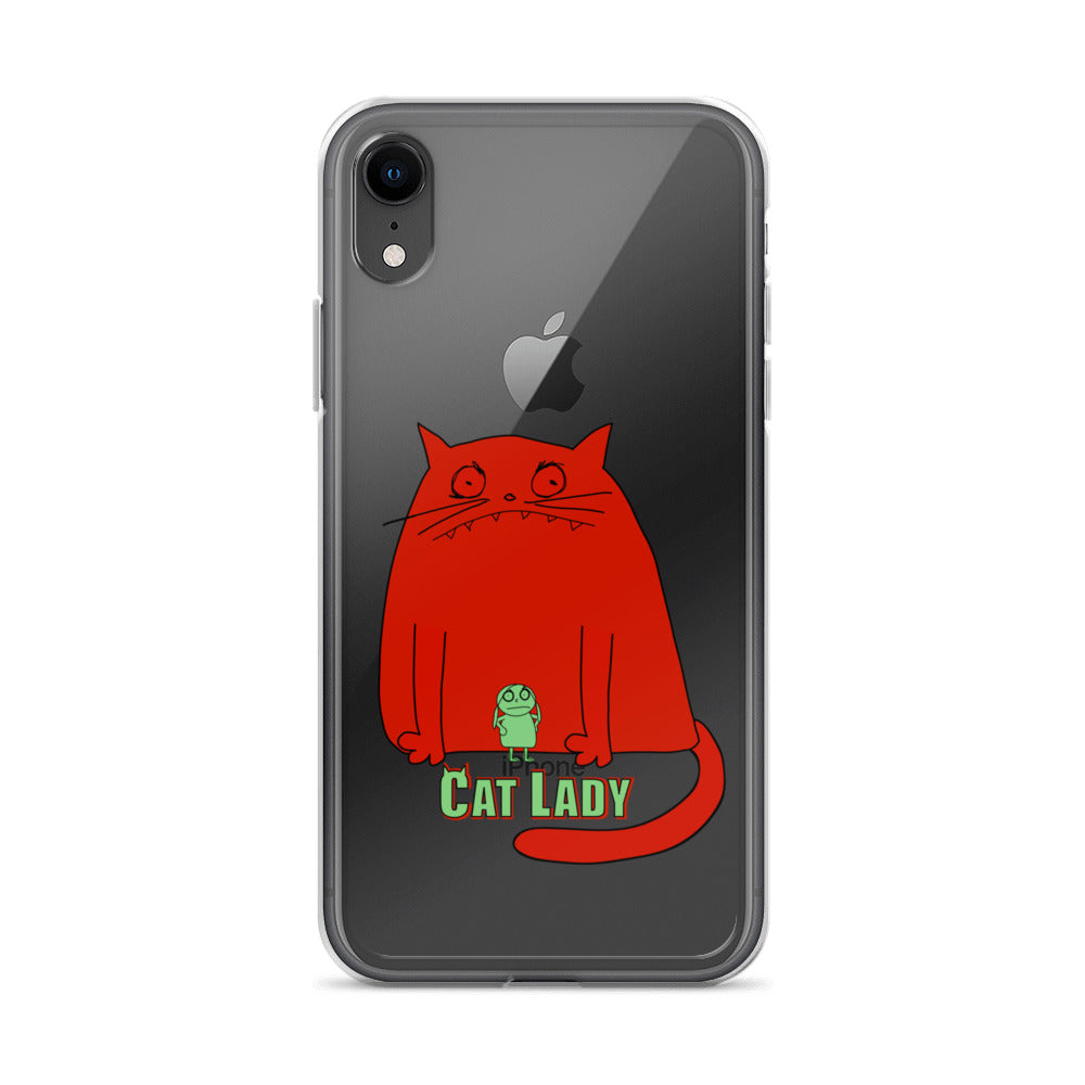 "Cat Lady" Clear iPhone® Case