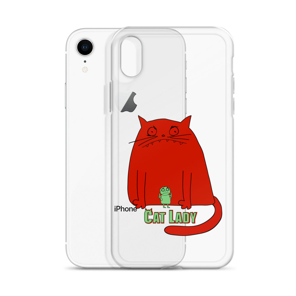 "Cat Lady" Clear iPhone® Case