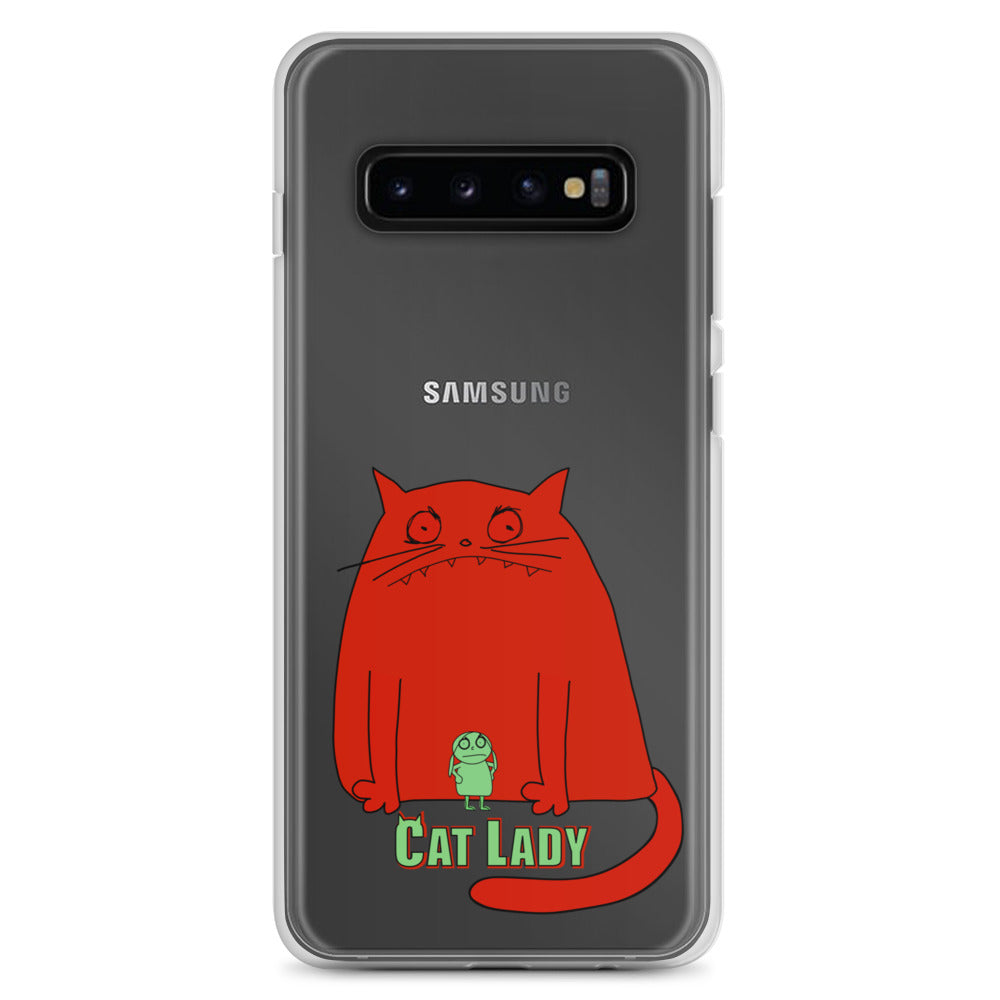 "Cat Lady" Clear Samsung® Case