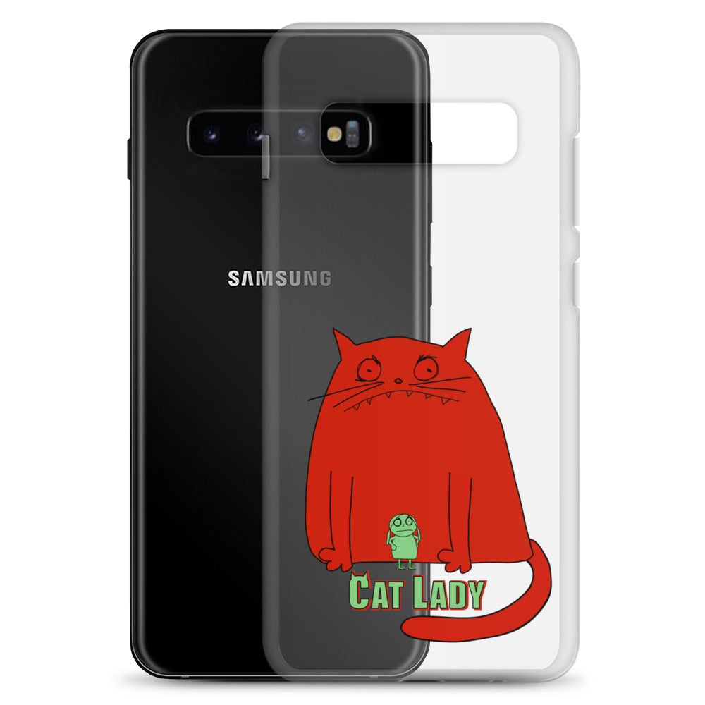 "Cat Lady" Clear Samsung® Case