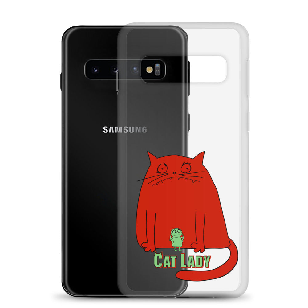 "Cat Lady" Clear Samsung® Case