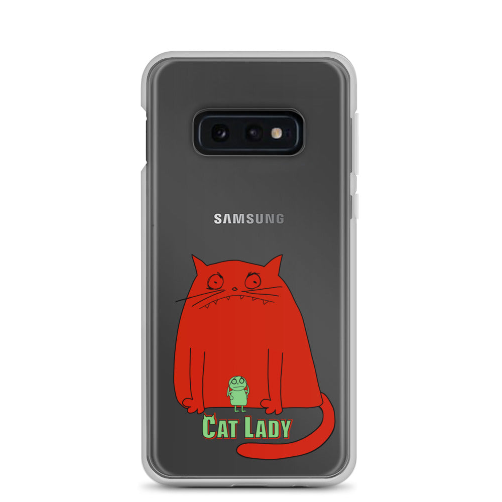 "Cat Lady" Clear Samsung® Case