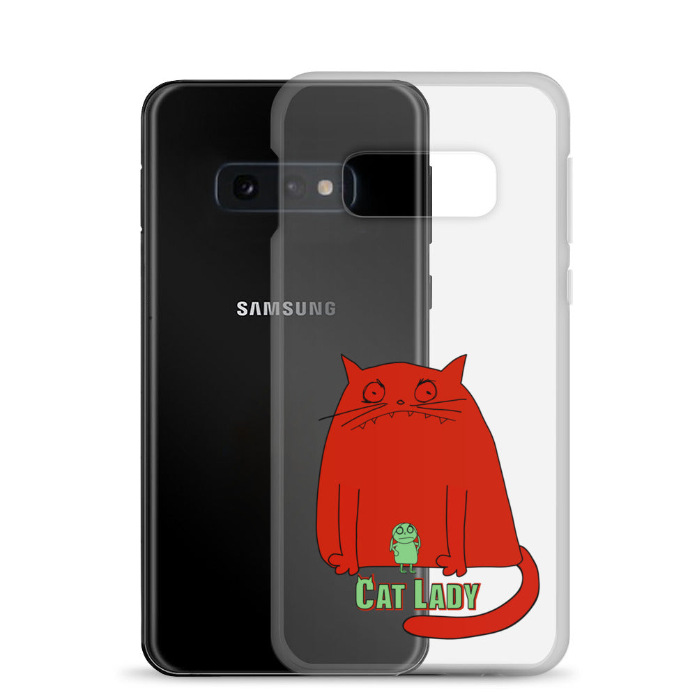 "Cat Lady" Clear Samsung® Case