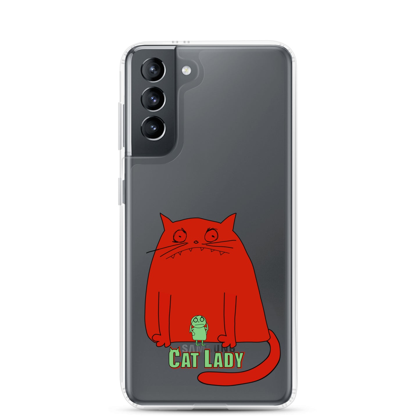 "Cat Lady" Clear Samsung® Case