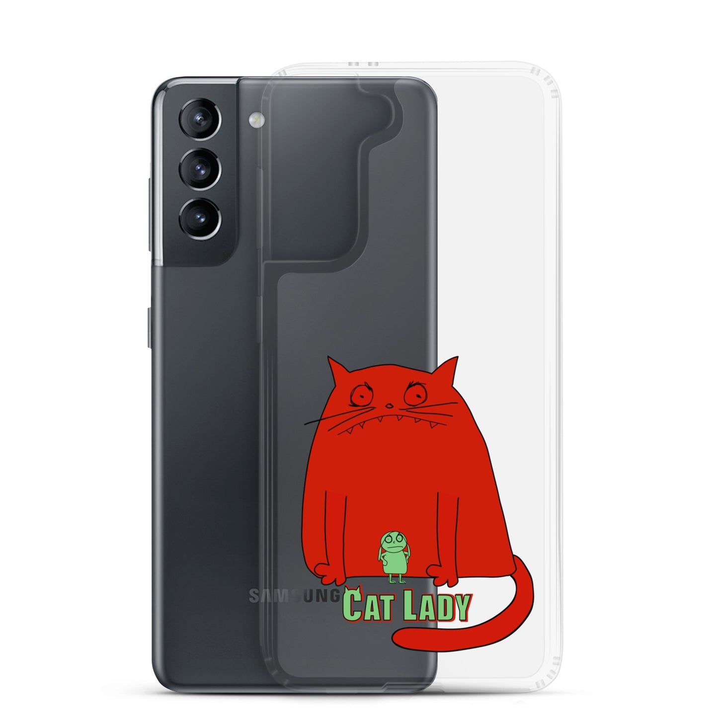 "Cat Lady" Clear Samsung® Case