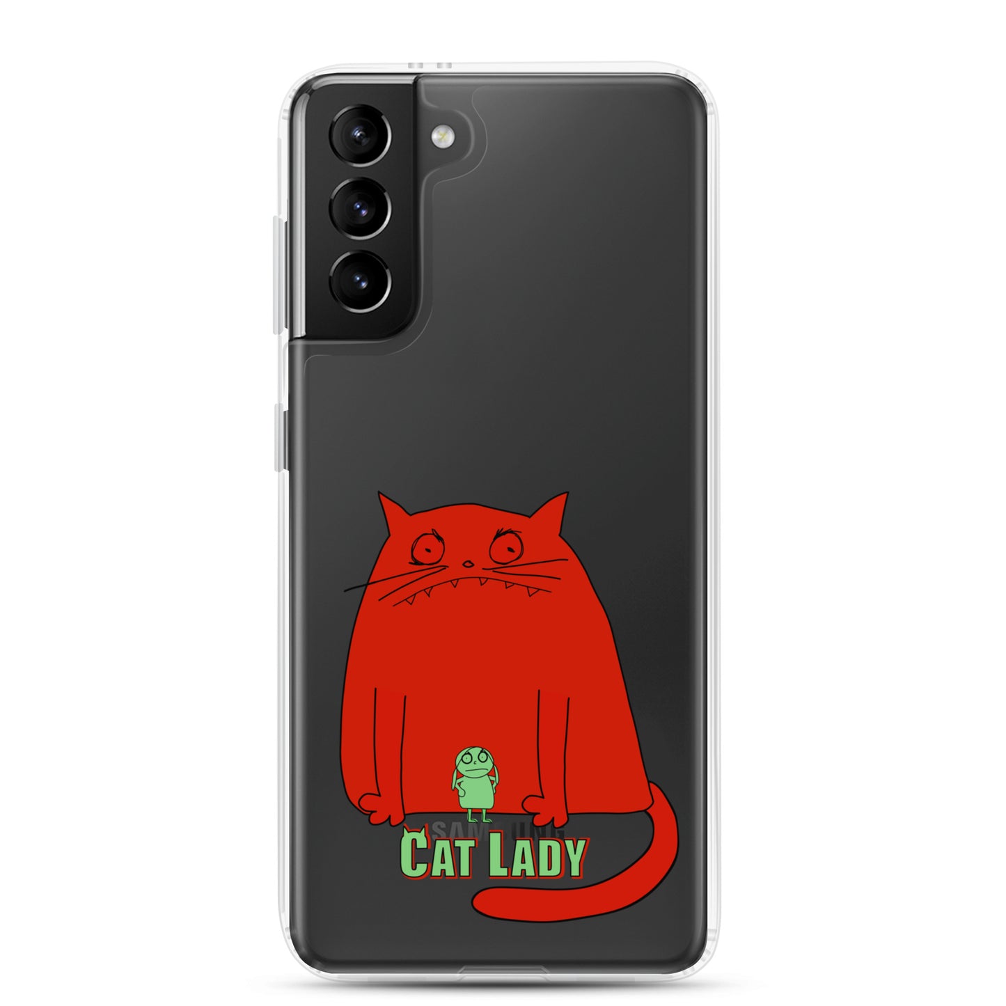 "Cat Lady" Clear Samsung® Case