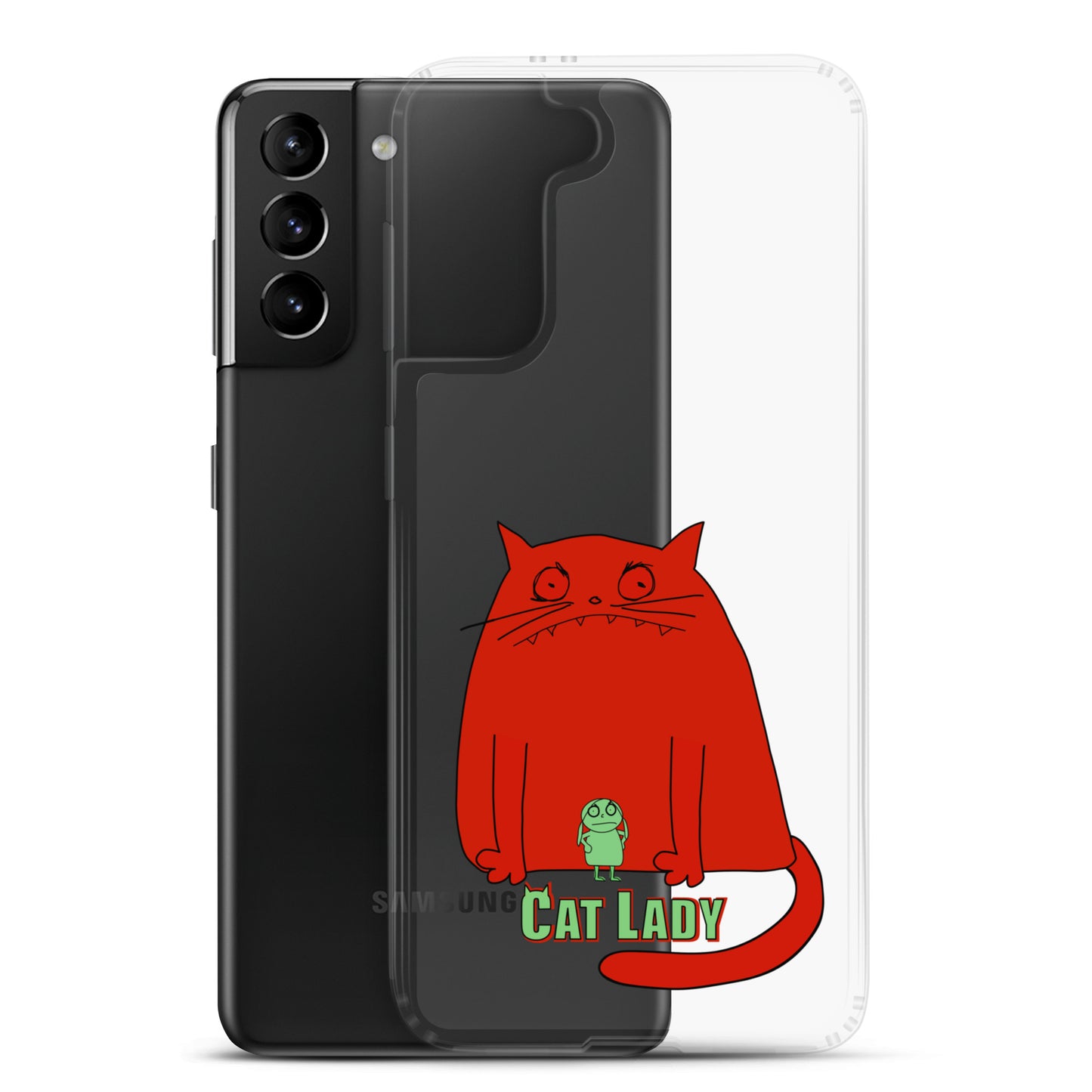 "Cat Lady" Clear Samsung® Case