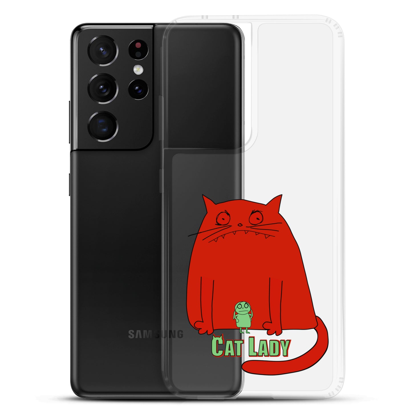 "Cat Lady" Clear Samsung® Case