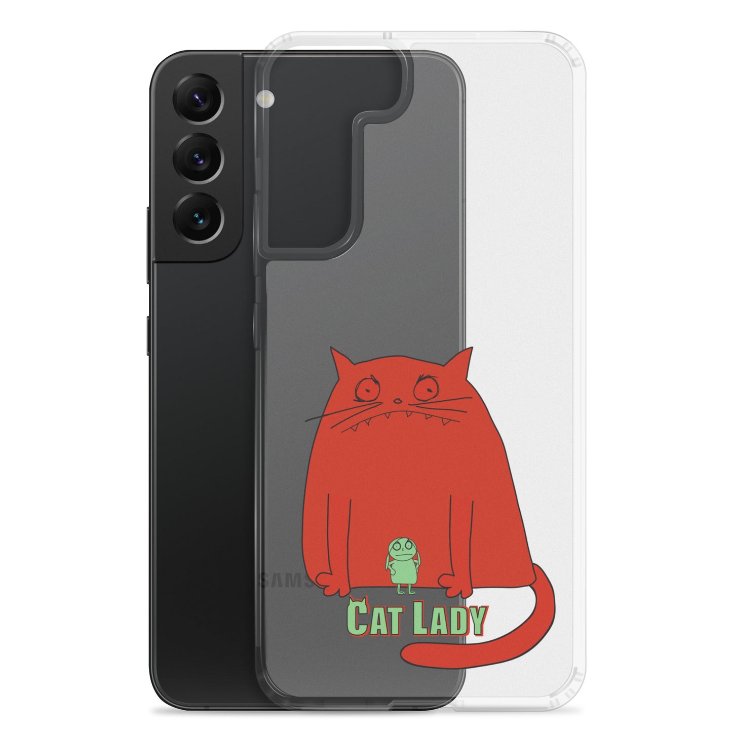 "Cat Lady" Clear Samsung® Case