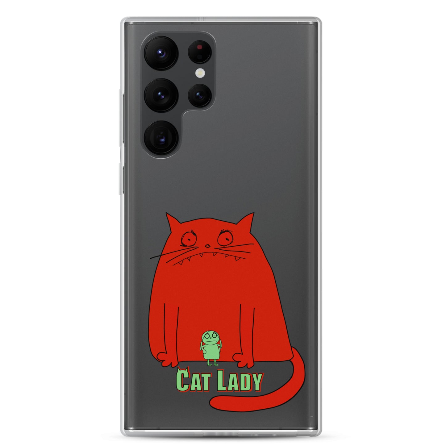 "Cat Lady" Clear Samsung® Case