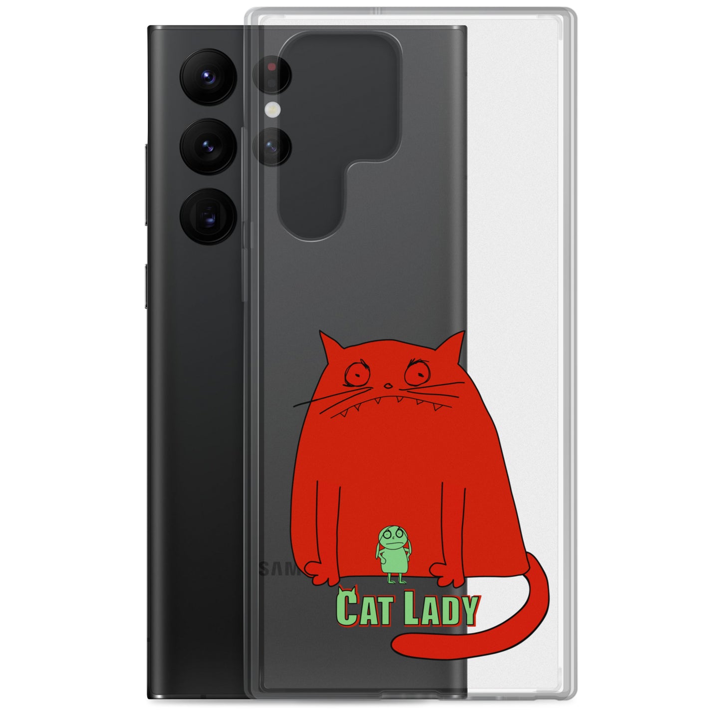 "Cat Lady" Clear Samsung® Case