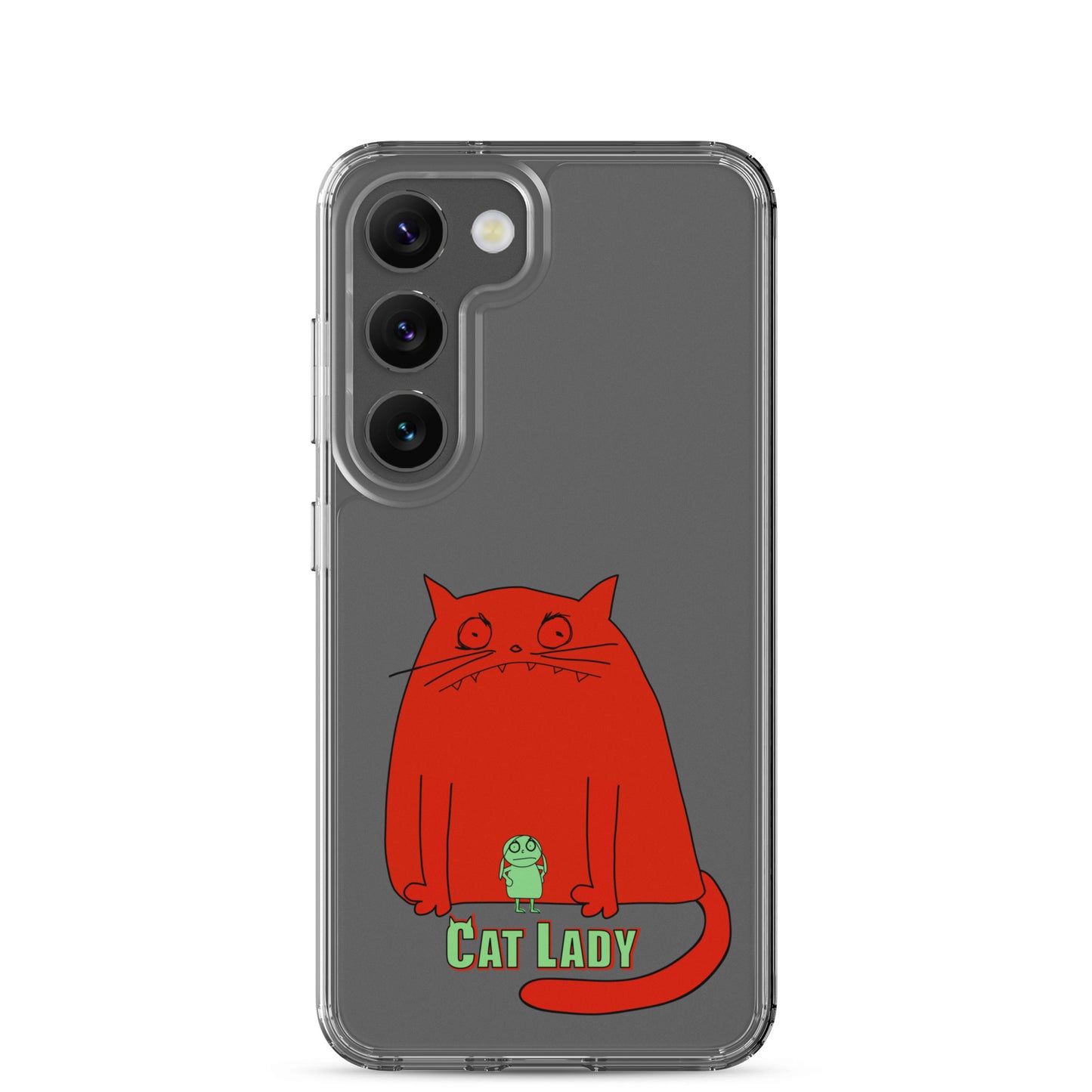 "Cat Lady" Clear Samsung® Case