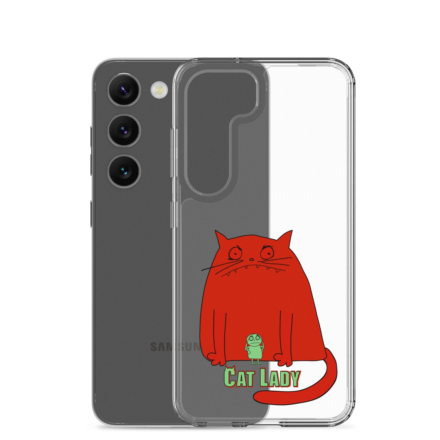 "Cat Lady" Clear Samsung® Case