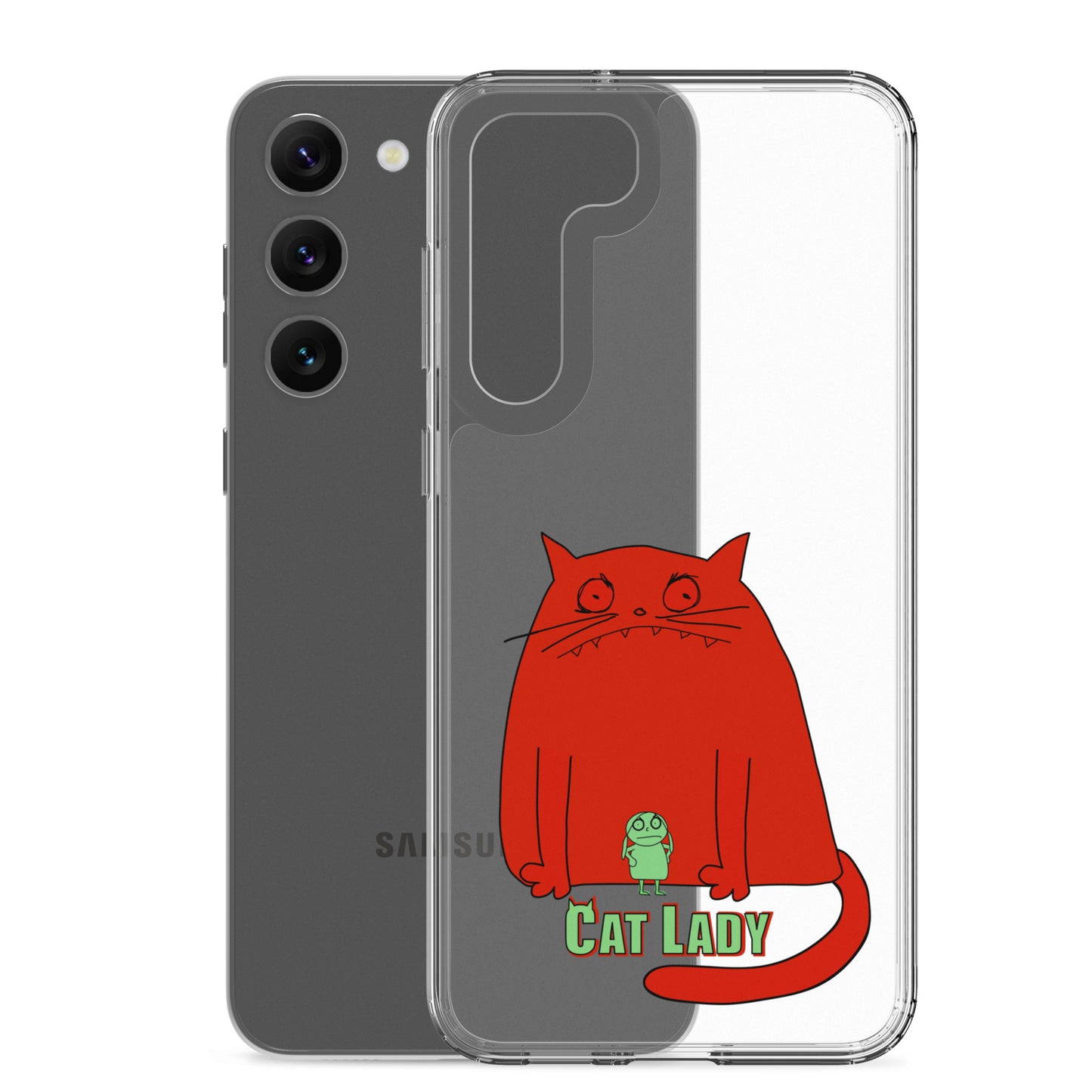 "Cat Lady" Clear Samsung® Case