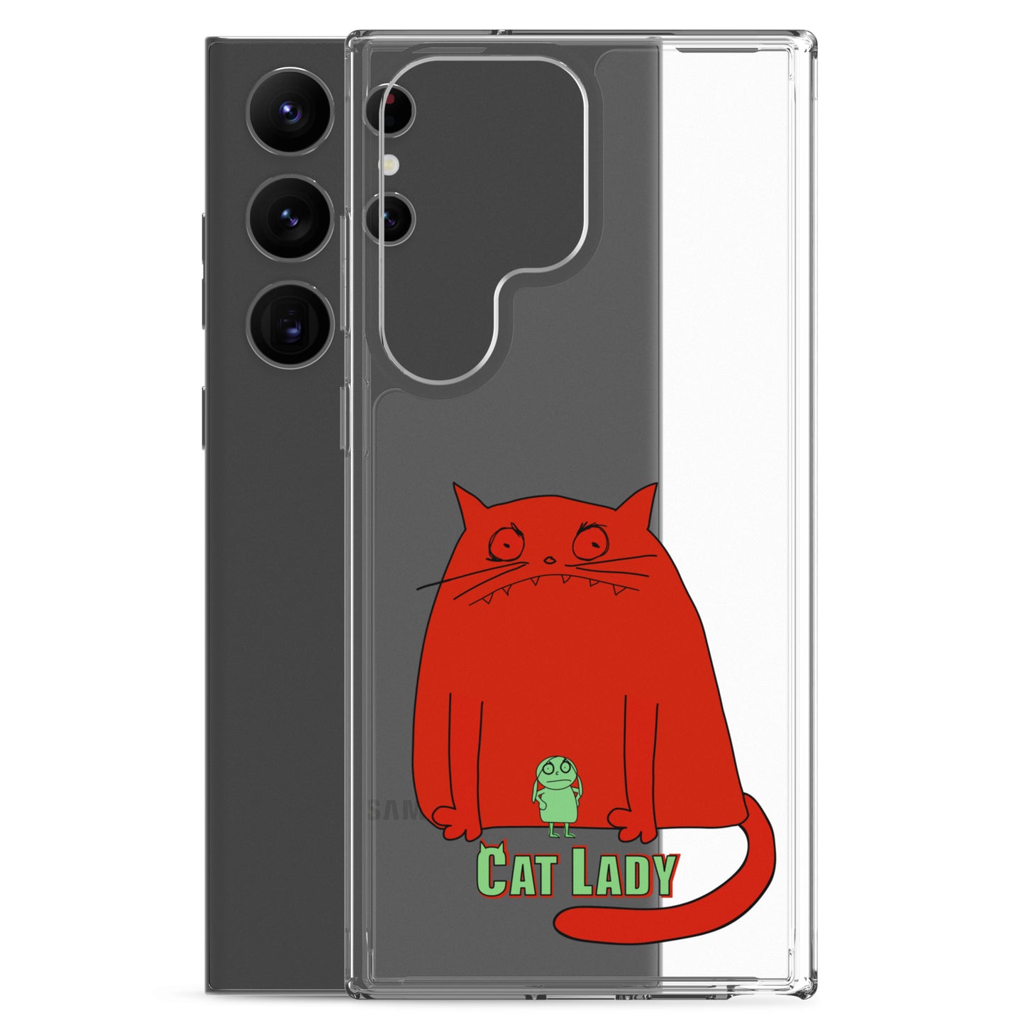 "Cat Lady" Clear Samsung® Case