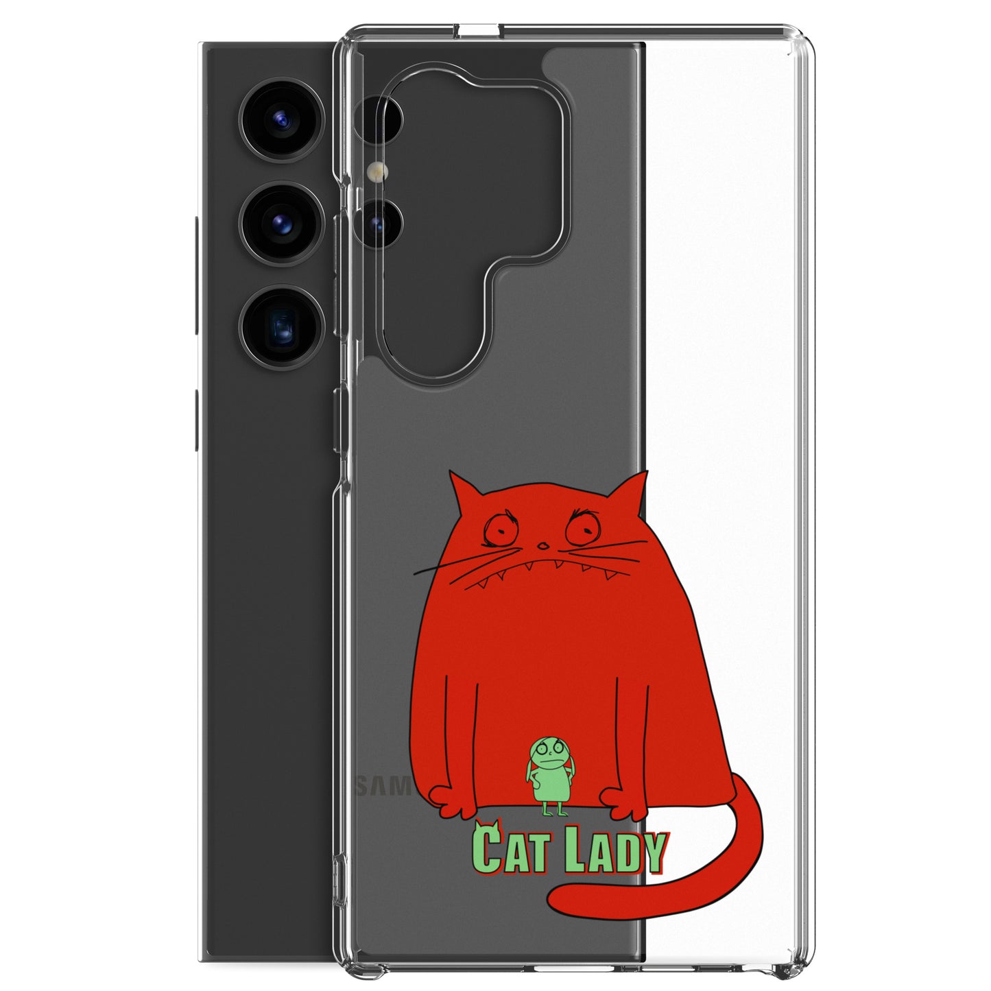 "Cat Lady" Clear Samsung® Case