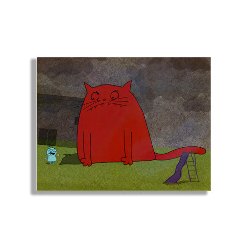 Giant Cat Art Print