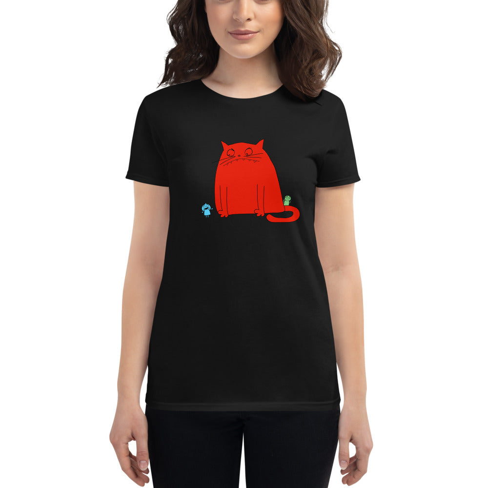 It's the Giant Kitty on a black Anvil Fashion Fit Shirt!